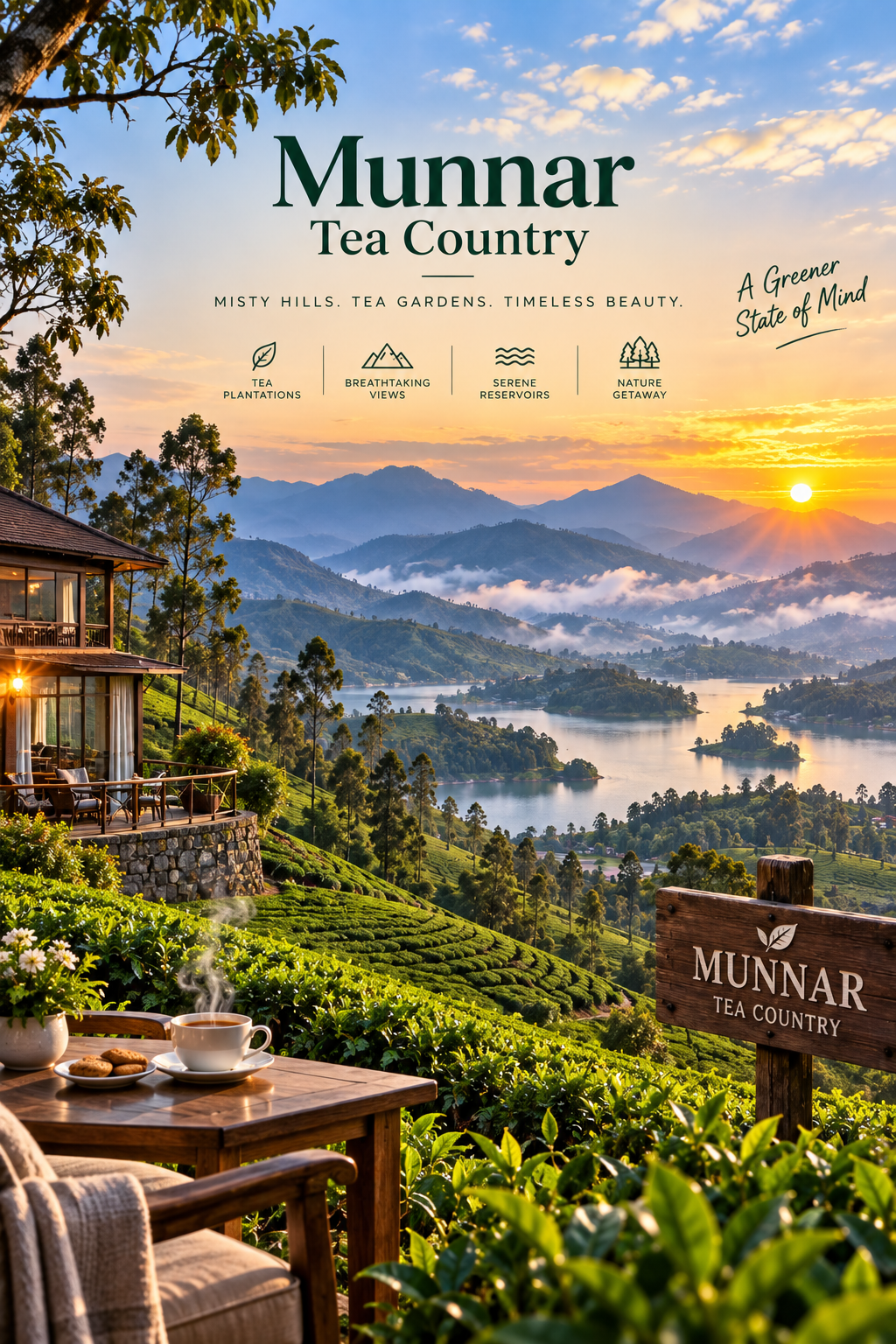 Munnar tea estates Kerala